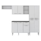 Armário de Cozinha Compacta com Tampo Coimbra Multimóveis Branco