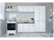 Armário de Cozinha Compacta Itatiaia Amanda Aço com Balcão 10 Portas 1 Gaveta