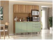 Armário de Cozinha Compacta Luciane Luna 8 Portas 2 Gavetas com Torre Quente - Opcional para Pia