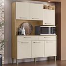 Armário de Cozinha Compacta MDF 6 Portas Viena Plus