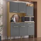 Armário de Cozinha Compacta MDF 6 Portas Viena Plus