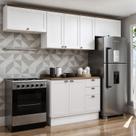 Armário de Cozinha Compacta Modulada 2,80m 8 peças Iluminata Genialflex