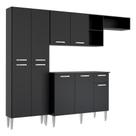 Armário de Cozinha Compacta Multimóveis Pequim FG2933 Preta