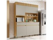 Armário de Cozinha Compacta Nesher Realeza com Balcão 100% MDF 5 Portas 2 Gavetas Armário de Cozinha Compacta Nesher Realeza com Balcão 100% MDF 5 Portas 2 Gavetas