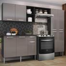 Armário de Cozinha Compacta Pequim Up Multimóveis V2999 Preto