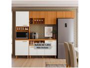 Armário de Cozinha Compacta Poliman Sicilia 7 portas com Nicho para Forno