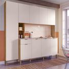 Armário De Cozinha Compacta Pulse Freijó/soft 8 Portas E 1 Gaveta - Kits Paraná