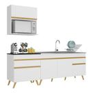 Armário de Cozinha Compacta Veneza GW Multimóveis MP2075 Branca