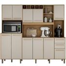 Armário de Cozinha Compacto em Madeira Valdemóveis Petra 11 Portas 2 Gavetas Cinamomo e Off White Armário de Cozinha Compacto em Madeira Valdemóveis Petra 11 Portas 2 Gavetas Cinamomo e Off White