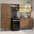 Armário De Cozinha Completa 229Cm Madesa 06 Rustic