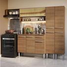 Armário De Cozinha Completa 229Cm Madesa 07 Rustic