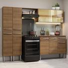 Armário de Cozinha Completa 229cm Rustic Emilly Madesa 06 Armário de Cozinha Completa 229cm Rustic Emilly Madesa 06