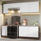 Armário de Cozinha Completa 240cm Rustic/Branco Glamy Madesa 10 Armário de Cozinha Completa 240cm Rustic/Branco Glamy Madesa 10