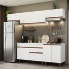 Armário de Cozinha Completa 260cm Branco Reims Madesa 10 Armário de Cozinha Completa 260cm Branco Reims Madesa 10