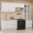 Armário de Cozinha Completa 270 cm Branco Vik Madesa 06 Armário de Cozinha Completa 270 cm Branco Vik Madesa 06