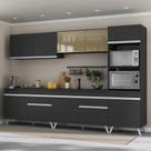 Armário De Cozinha Completa 5 Peças Preto
