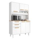 Armário De Cozinha Completa 6 Portas 2 Gavetas Porto Branco Armário De Cozinha Completa 6 Portas 2 Gavetas Porto Branco
