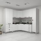 Armário De Cozinha Completa 8 Peças - Tampos Cristal