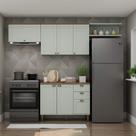 Armário de Cozinha Completa Americana 4 peças CB63 Iluminata Genialflex