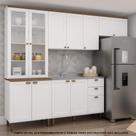 Armário de Cozinha Completa Americana 4 peças Naomi 17 Iluminata Genialflex