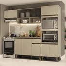 Armário de Cozinha Completa Atlanta Home Amêndoa