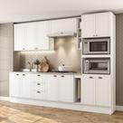 Armário De Cozinha Completa C Balcão Milla Quest Carraro Branco