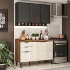 Armário De Cozinha Completa C/ Tampo Lótus Tiny Carraro Armário De Cozinha Completa C/ Tampo Lótus Tiny Carraro