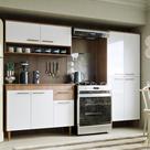 Armário de Cozinha Completa Com 9 Portas E 1 Gaveta Antonella Maxi Do Brasil