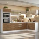 Armário de Cozinha Completa de Canto Madesa Smart 100 MDF Branco Rustic Crema Cor Branco Rustic Crema Armário de Cozinha Completa de Canto Madesa Smart 100 MDF Branco Rustic Crema Cor Branco Rustic Crema