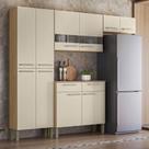 Armário de Cozinha Completa MDF 10 Portas 2 Gavetas Nala Plus