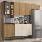 Armário de Cozinha Completa MDF 9 Portas Kyoto Plus