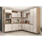 Armário de Cozinha Completa Modulada 11 Peças sem Tampo de 120 Mel Luciane Móveis Armário de Cozinha Completa Modulada 11 Peças sem Tampo de 120 Mel Luciane Móveis