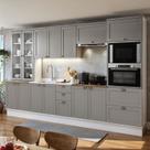 Armário de Cozinha Completa Modulada 3,5m 12 peças Iluminata Genialflex