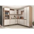 Armário de Cozinha Completa Modulada 8 Peças sem Tampo de 120 Mel Luciane Móveis