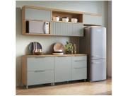 Armário de Cozinha Completa Nesher Duquesa 100% MDF com Balcão 5 Portas 4 Gavetas