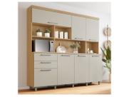 Armário de Cozinha Completa Nesher Nobreza com Balcão 7 Portas 2 Gavetas 100% MDF