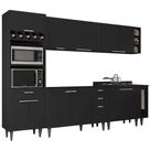 Armário de Cozinha CP07 Para Pia 120cm Pérola Z34 Preto - Mpozenato
