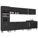 Armário de Cozinha CP07 Para Pia 180cm Pérola Z34 Preto - Mpozenato