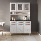 Armário de Cozinha de Aço Kit Triplo Telasul Mirage New Branco