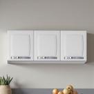 Armário de Cozinha em Aço 3 Portas 105cm Rose Itatiaia Branco