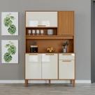 Armário de Cozinha Frisado 5 Portas 1 Gaveta 120cm Roma