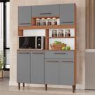 Armário de Cozinha Icaraí 100% MDF Tuboarte 7 Portas e 1 Gaveta