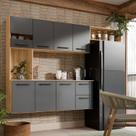 Armário de Cozinha Juliana Completa Com 7 Portas E 2 Gavetas Compacta