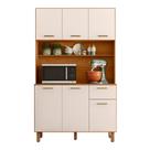 Armario de Cozinha Kit New Livia com 6 Portas e 1 Gaveta