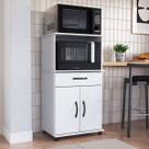 Armário de Cozinha Laura 2 Portas 1 Gaveta Branco - Irm Móveis Armário de Cozinha Laura 2 Portas 1 Gaveta Branco - Irm Móveis