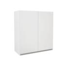 Armário De Cozinha Lavanderia Com 2 Portas Duplo Aéreo Branco