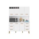 Armário de Cozinha Lívia 1,57m com 6 Portas Branco Armário de Cozinha Lívia 1,57m com 6 Portas Branco