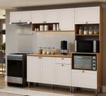 Armário de Cozinha Modulada 2,5m 5 peças Essencia Frise Genialflex