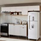 Armário de Cozinha Modulada 2,6m 4 peças Essencia Frise Genialflex