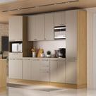Armário de Cozinha Modulada 290cm Elegance c/ Paneleiro